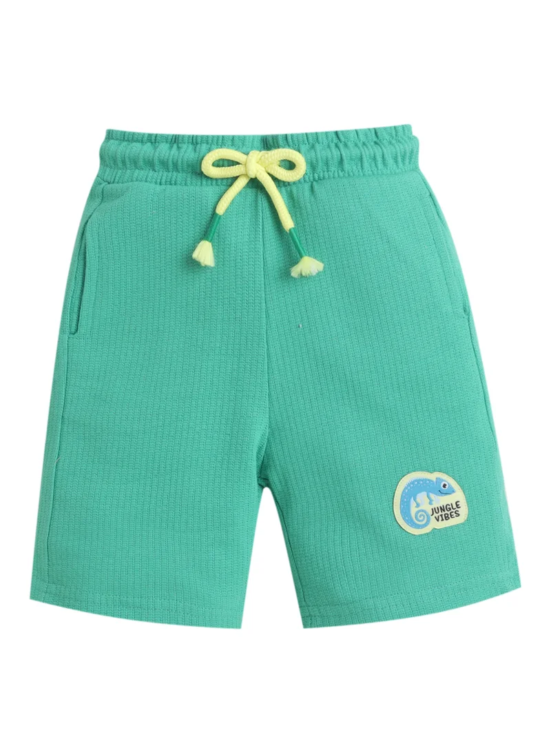 Victor And Jane  Infant Boys’ 2-Piece Set – Crocodile Graphic T-Shirt & Drawstring Shorts for Men | Best Price UAE